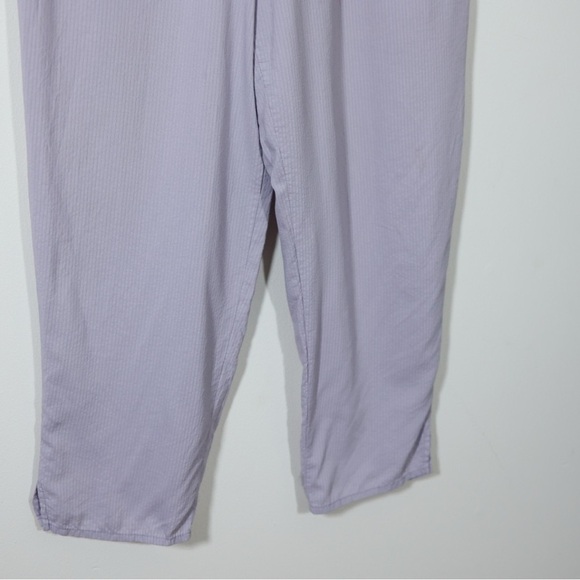 FLAX Lilac Cotton Rayon Pants S Relaxed Minimalist Boho Spring Summer Coastal - Picture 5 of 12